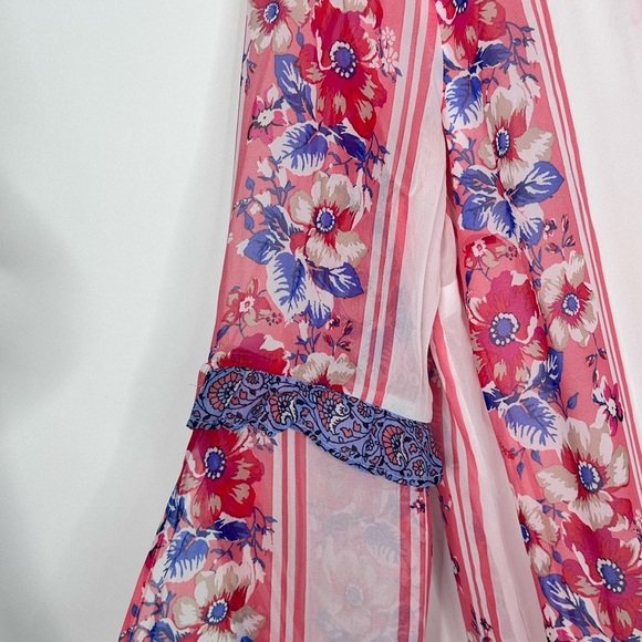 As U Wish A Line Bell sleeve blue/red/white loose fit dress size XL 100% poly - Picture 11 of 13